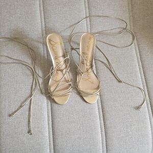 Sam Edelman Women's Gold Strappy Sandals